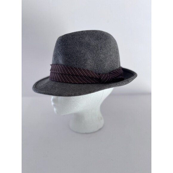 Goorin Bros. 100% Wool Fedora Hat Size Medium Grey Classic Designer - Picture 1 of 8